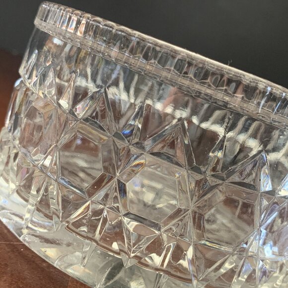 1878 Victorian Pressed Glass Butter Dish Silverplate Tray & Lid Percival Vickers - Picture 7 of 16